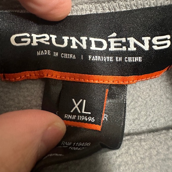 Grundens Pullover Hoodie Long Sleeve Gray Womens Size XL - Picture 4 of 9